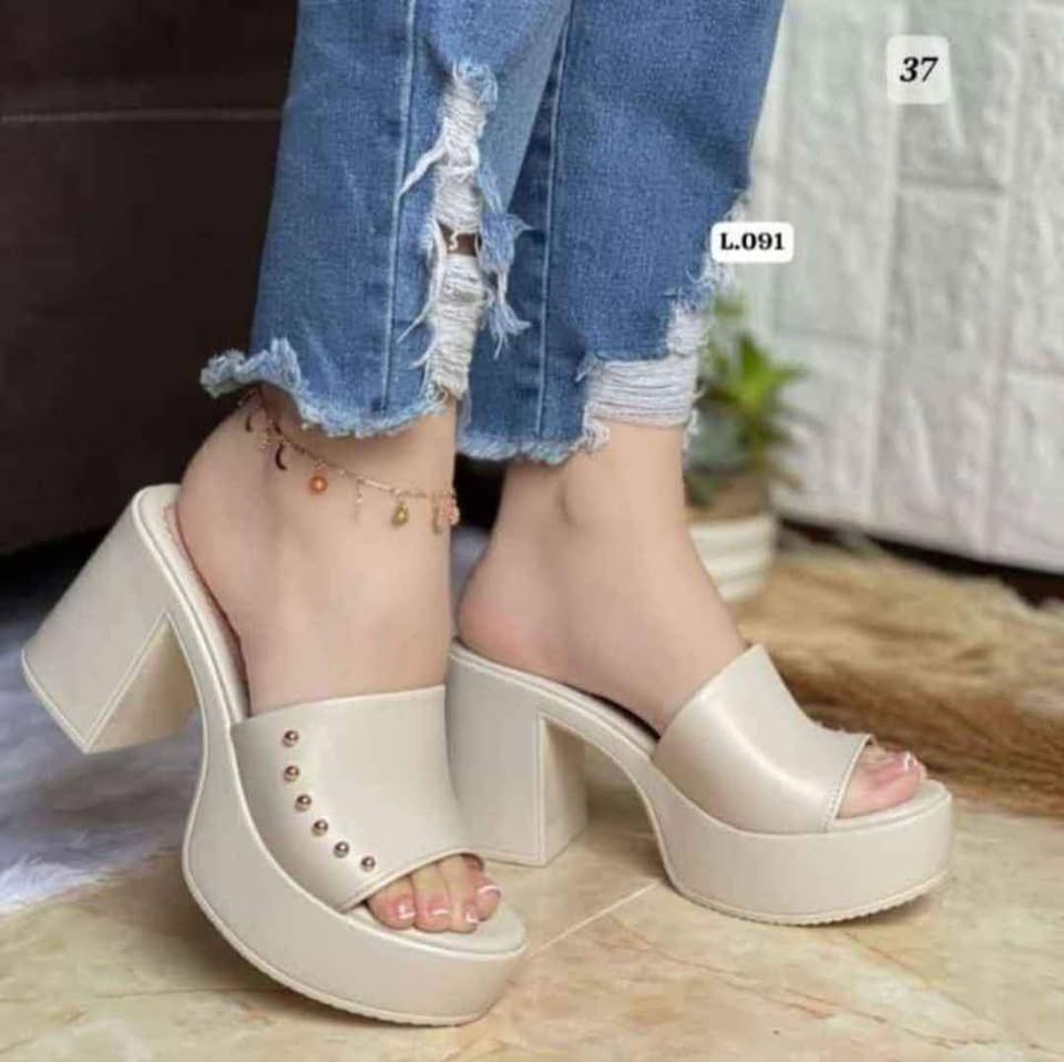 Sandalias para dama modelo sueco, taco 7.